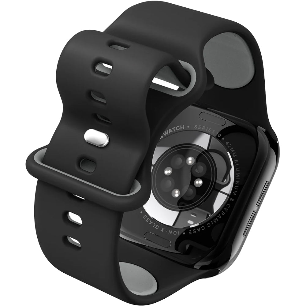 Armband für Apple Watch 42/41/40/38mm, Spigen Nano Pop, Schwarz-Grau