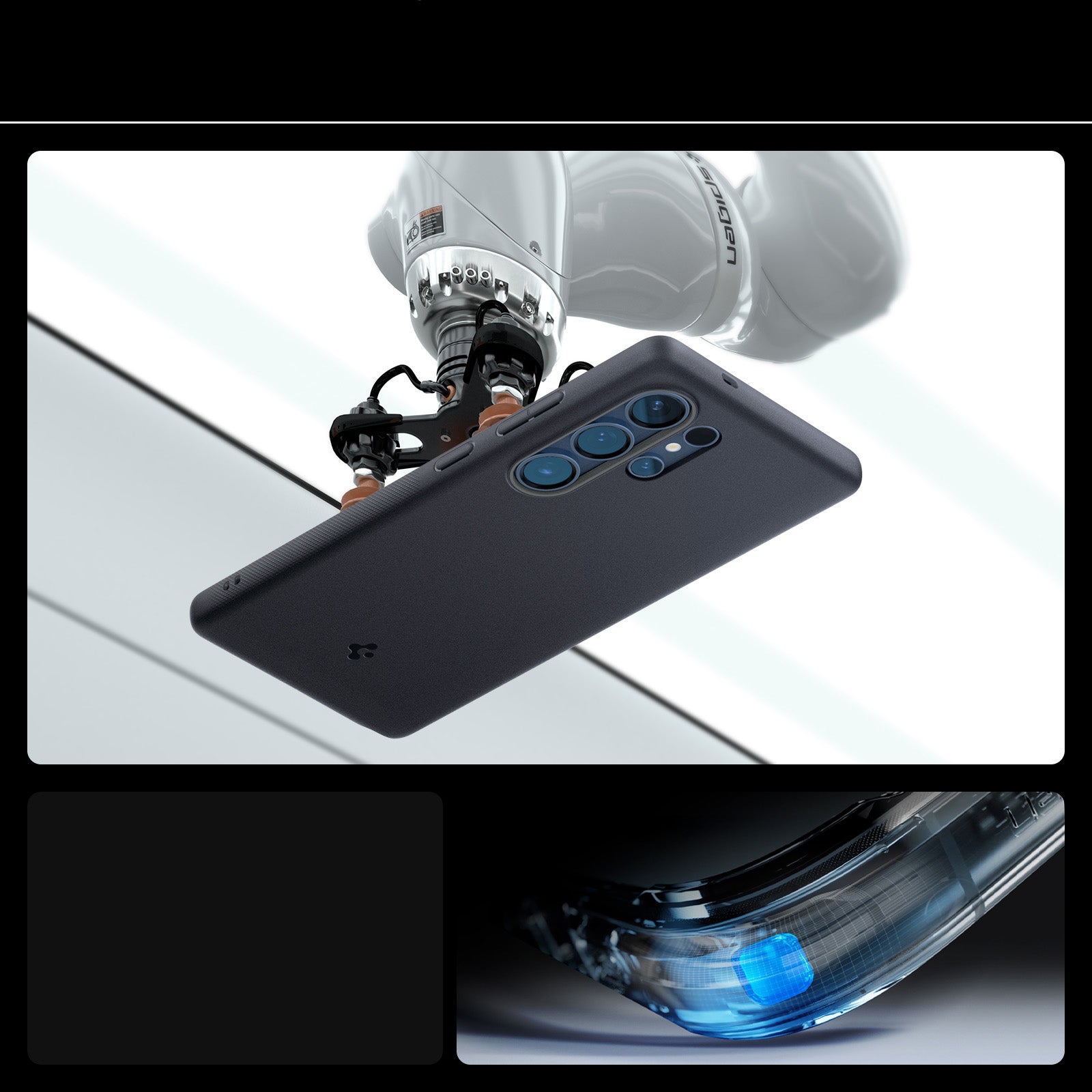Handyhülle für Galaxy S25 Ultra, Spigen Nano Pop Mag mit MagSafe, Schwarz und Grau