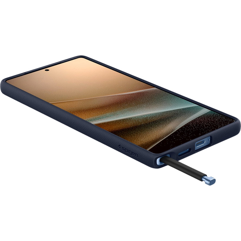 Handyhülle für Galaxy S25 Ultra, Spigen Nano Pop Mag mit MagSafe, Dunkelblau und Gelb