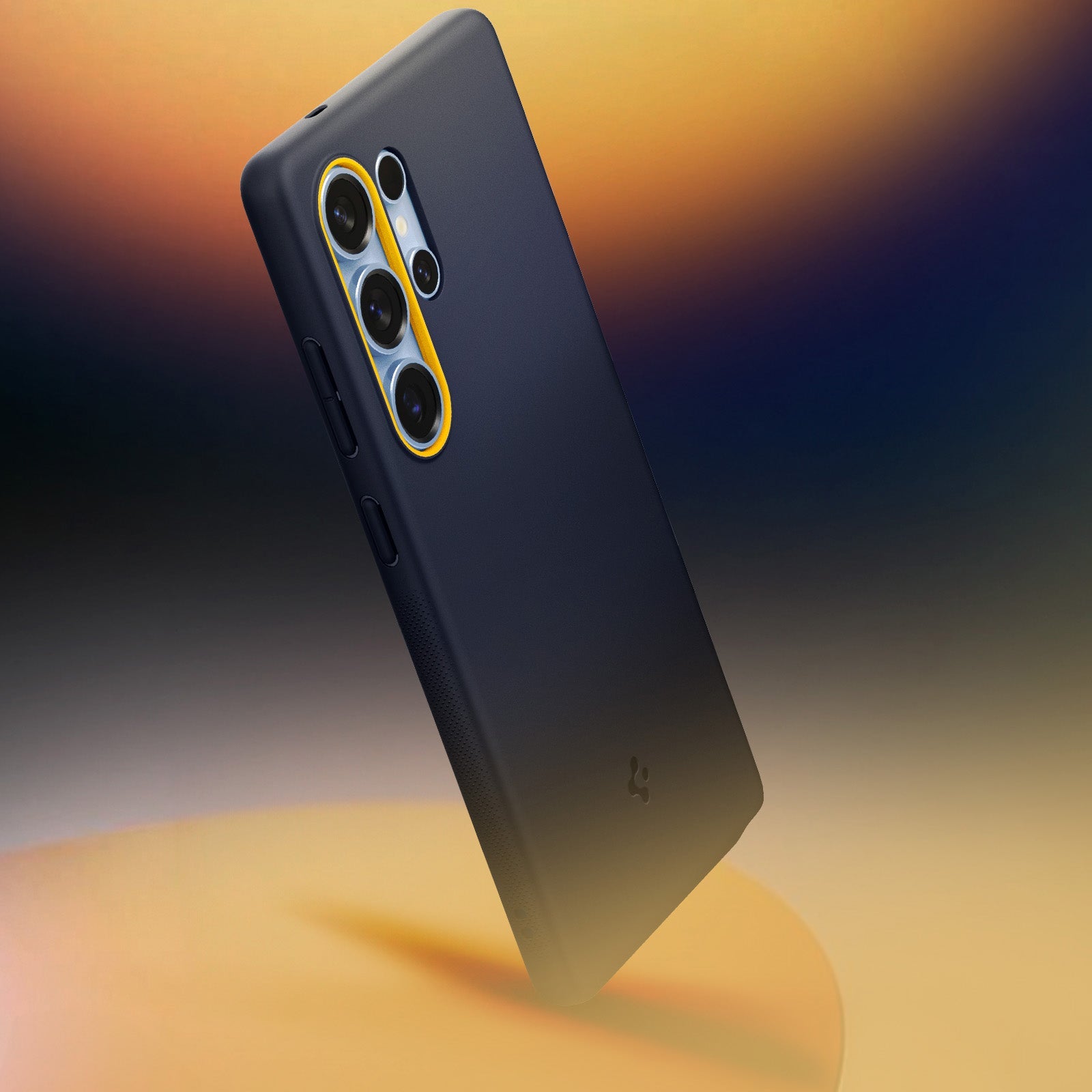 Handyhülle für Galaxy S25 Ultra, Spigen Nano Pop Mag mit MagSafe, Dunkelblau und Gelb