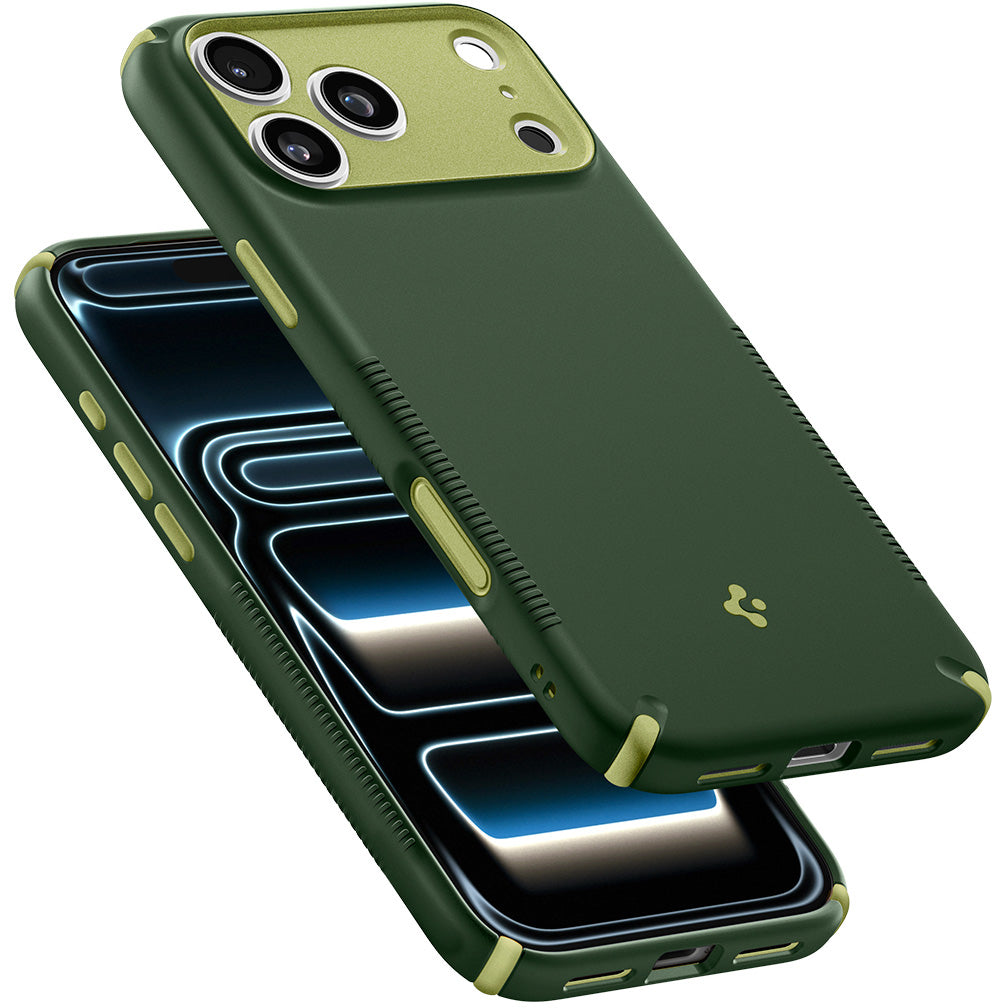 Handyhülle für iPhone 18 Pro, Spigen Nano Pop Hybrid Mag mit MagSafe, Grün (8/15)