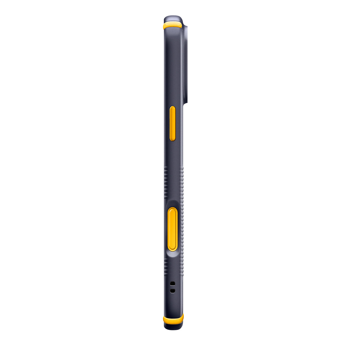 Handyhülle für iPhone 18 Pro Max, Spigen Nano Pop Hybrid Mag mit MagSafe, Dunkelblau-Gelb (14/16)