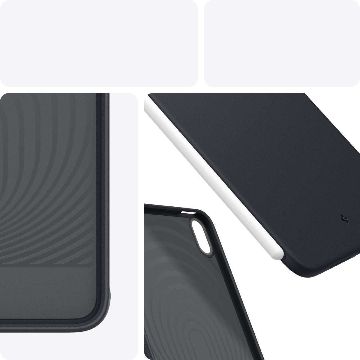 Hülle für iPad Mini 7 gen. 2024 / 6 gen. 2021, Spigen Nano Pop, Schwarz-Grau