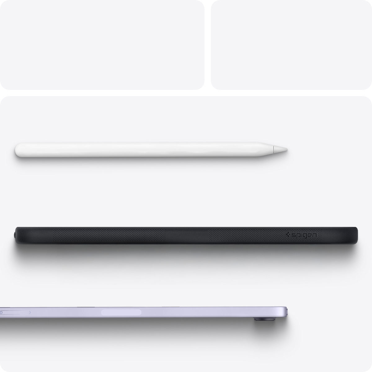 Hülle für iPad Mini 7 gen. 2024 / 6 gen. 2021, Spigen Nano Pop, Schwarz-Grau
