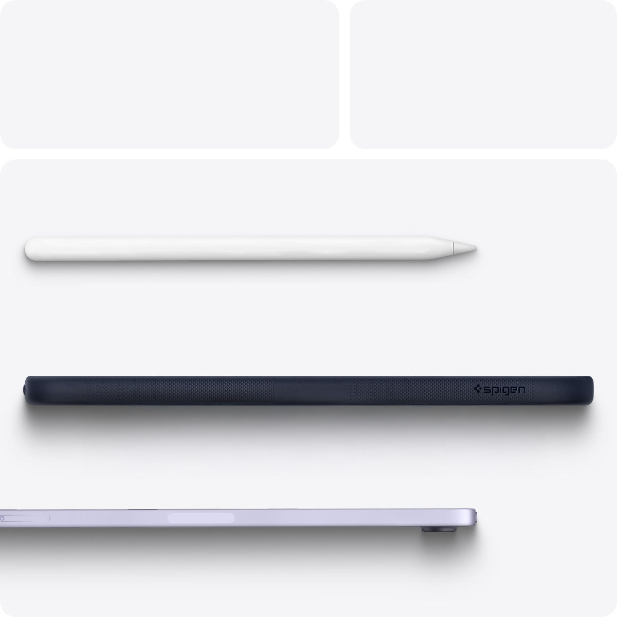 Hülle für iPad Mini 7 gen. 2024 / 6 gen. 2021, Spigen Nano Pop, Dunkelblau-Gelb