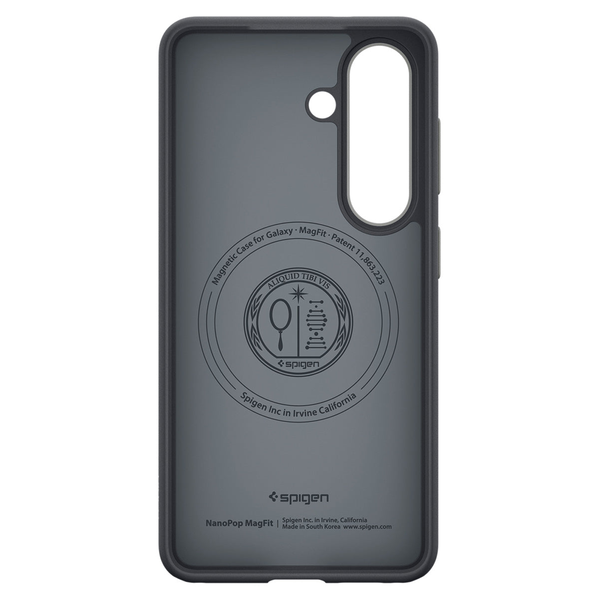 Handyhülle für Galaxy S26, Spigen Nano Pop Mag mit MagSafe, Schwarz-Grau