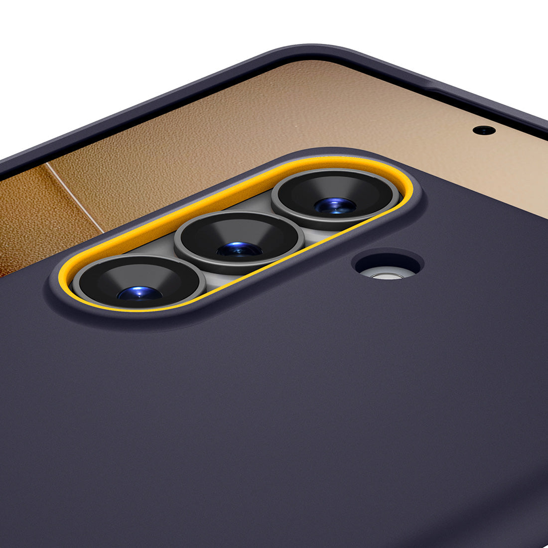 Handyhülle für Galaxy S26, Spigen Nano Pop Mag mit MagSafe, Dunkelblau und Gelb