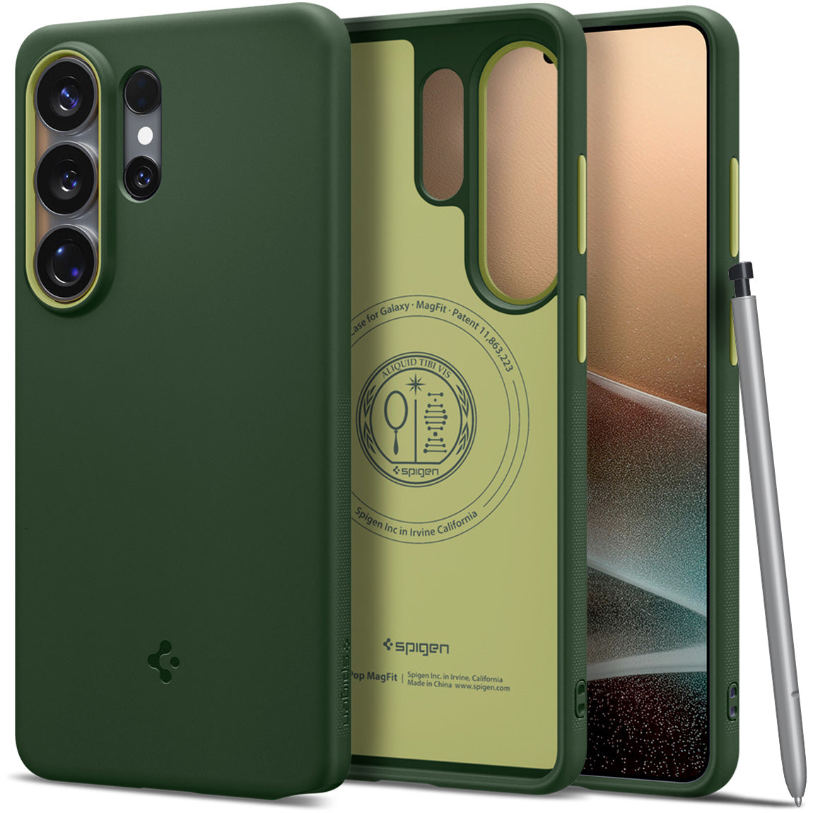 Handyhülle für Galaxy S26 Ultra, Spigen Nano Pop Mag mit MagSafe, Grün