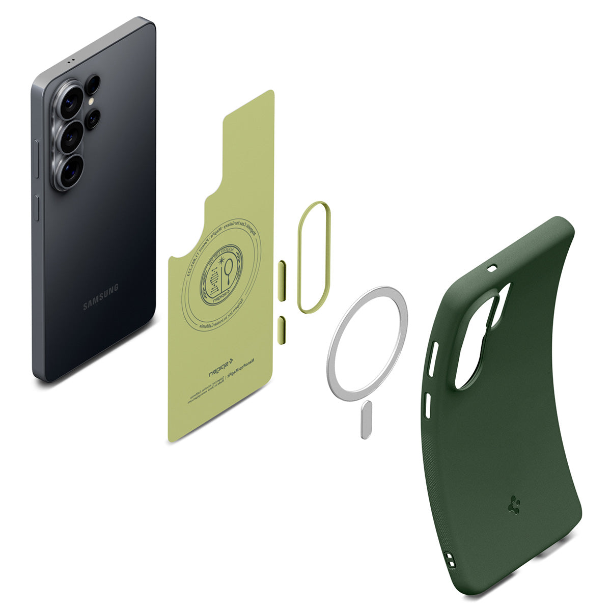 Handyhülle für Galaxy S26 Ultra, Spigen Nano Pop Mag mit MagSafe, Grün