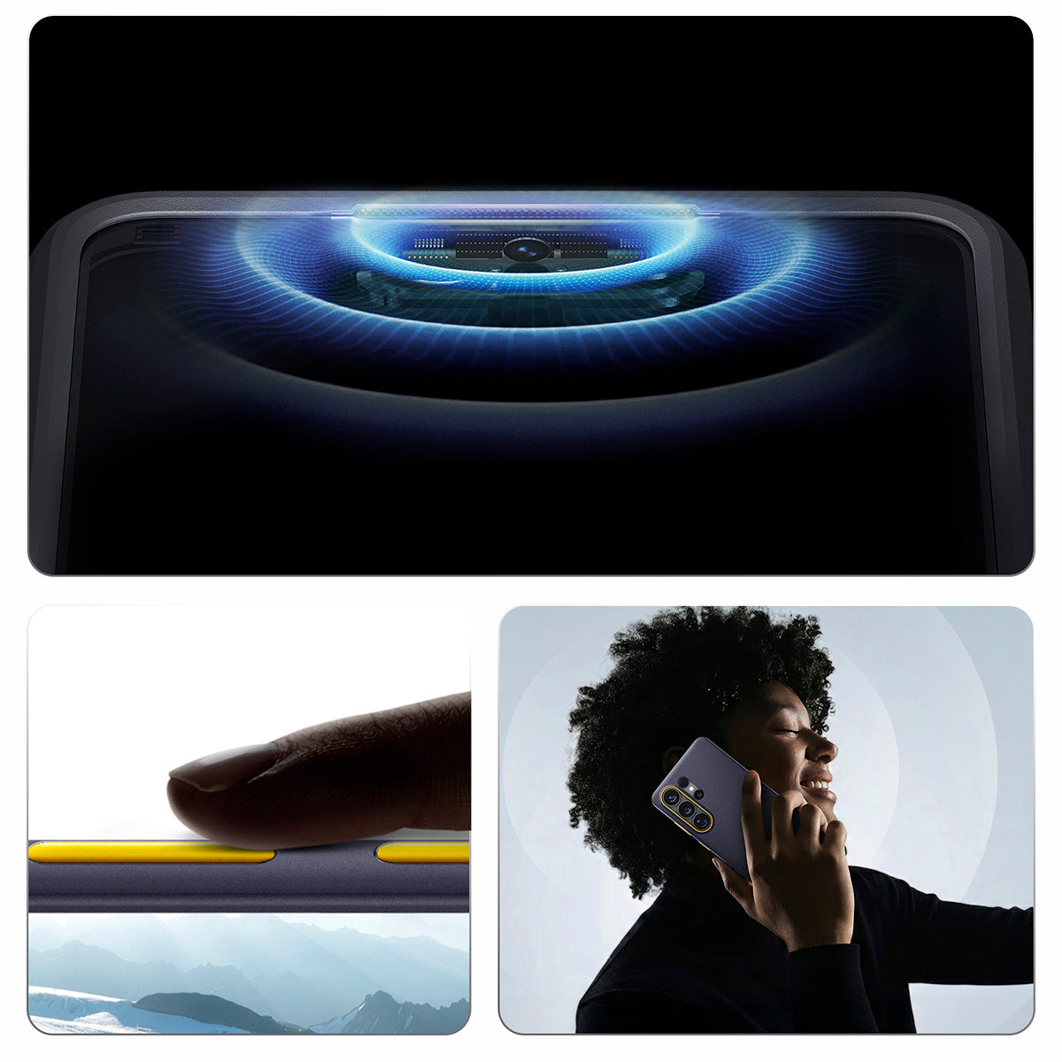 Handyhülle für Galaxy S26 Ultra, Spigen Nano Pop Mag mit MagSafe, Dunkelblau-Gelb