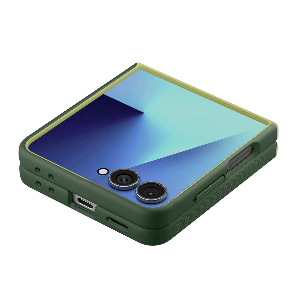 Handyhülle für Galaxy Z Flip7, Spigen Nano Pop Mag mit MagSafe, Grün