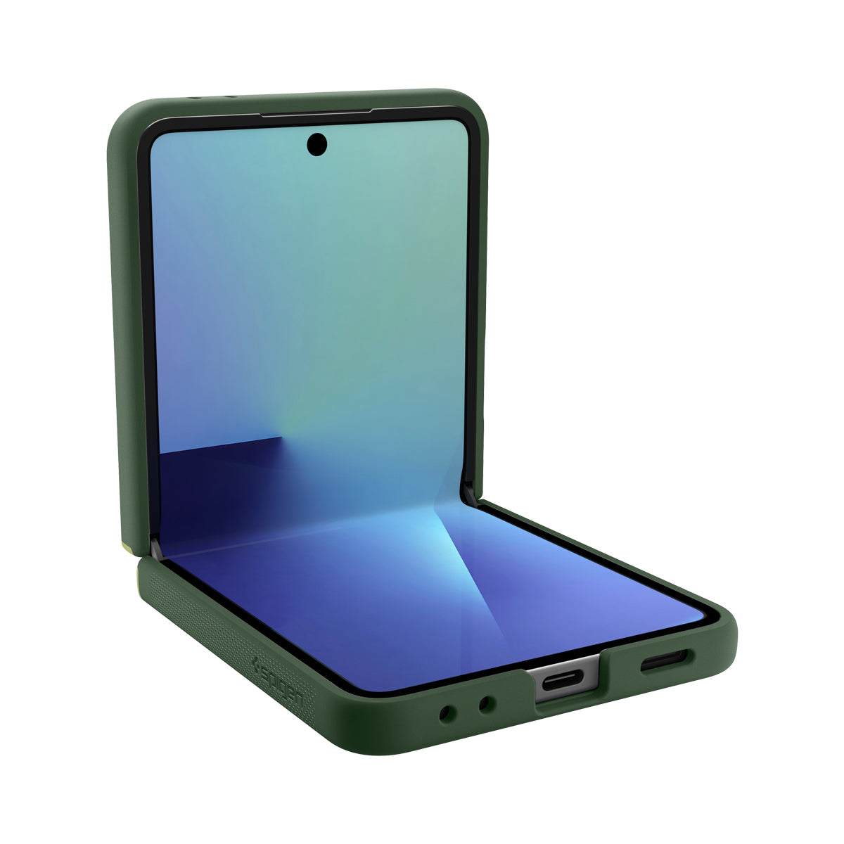 Handyhülle für Galaxy Z Flip7, Spigen Nano Pop Mag mit MagSafe, Grün