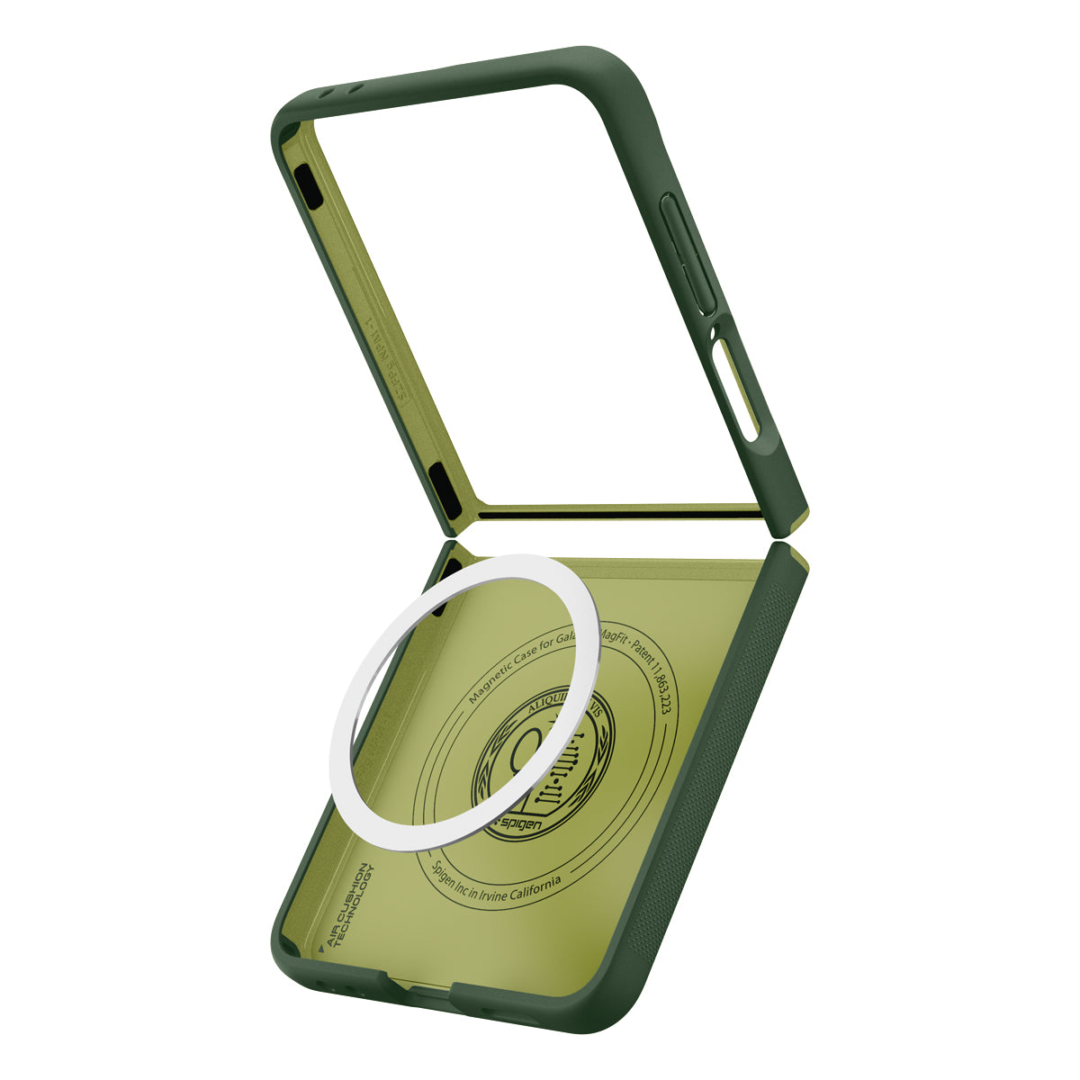 Handyhülle für Galaxy Z Flip7, Spigen Nano Pop Mag mit MagSafe, Grün