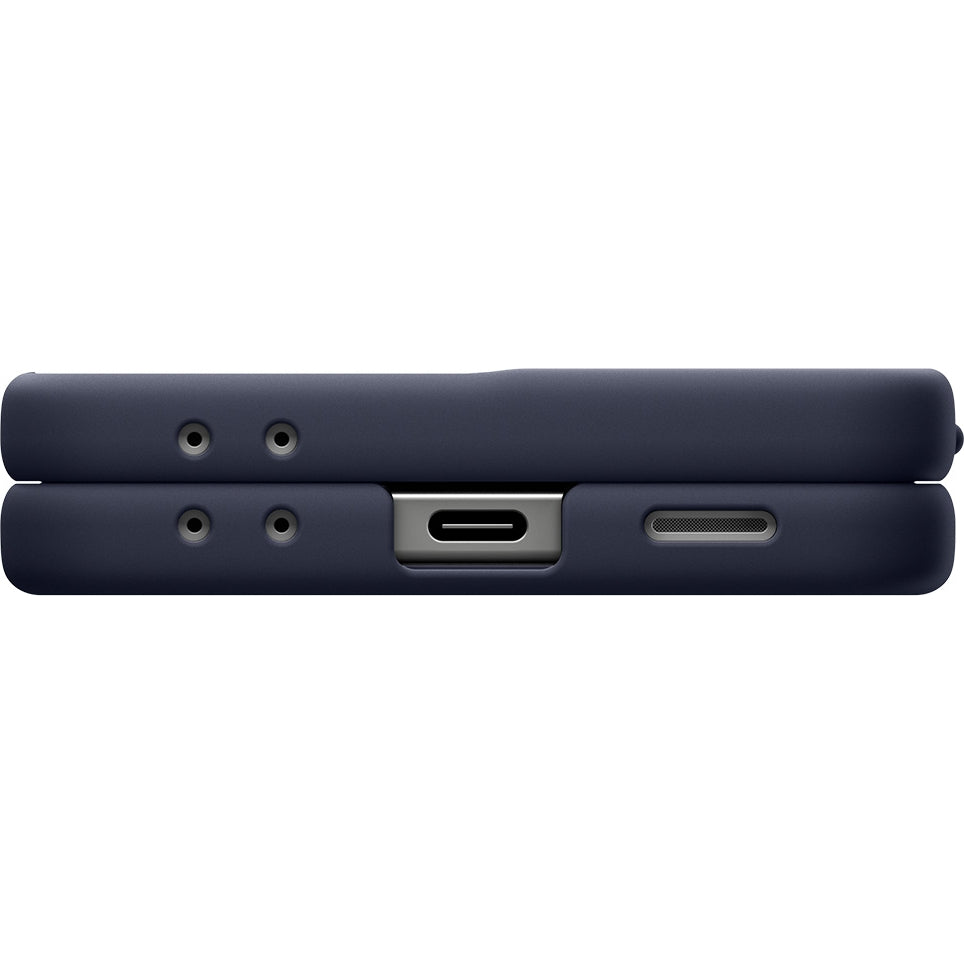 Handyhülle für Galaxy Z Flip7, Spigen Nano Pop Mag mit MagSafe, Dunkelblau und Gelb