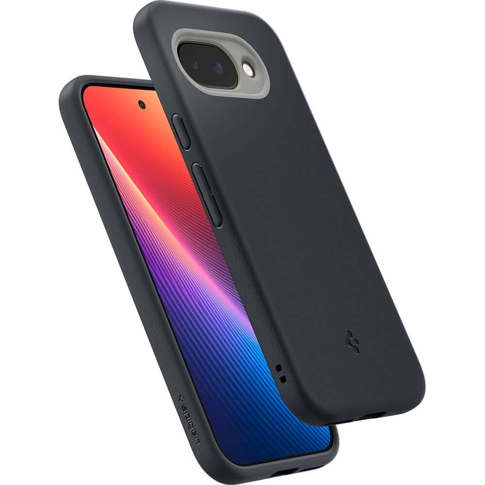 Handyhülle für Google Pixel 9a, Spigen Nano Pop Mag mit MagSafe, Schwarz-Grau