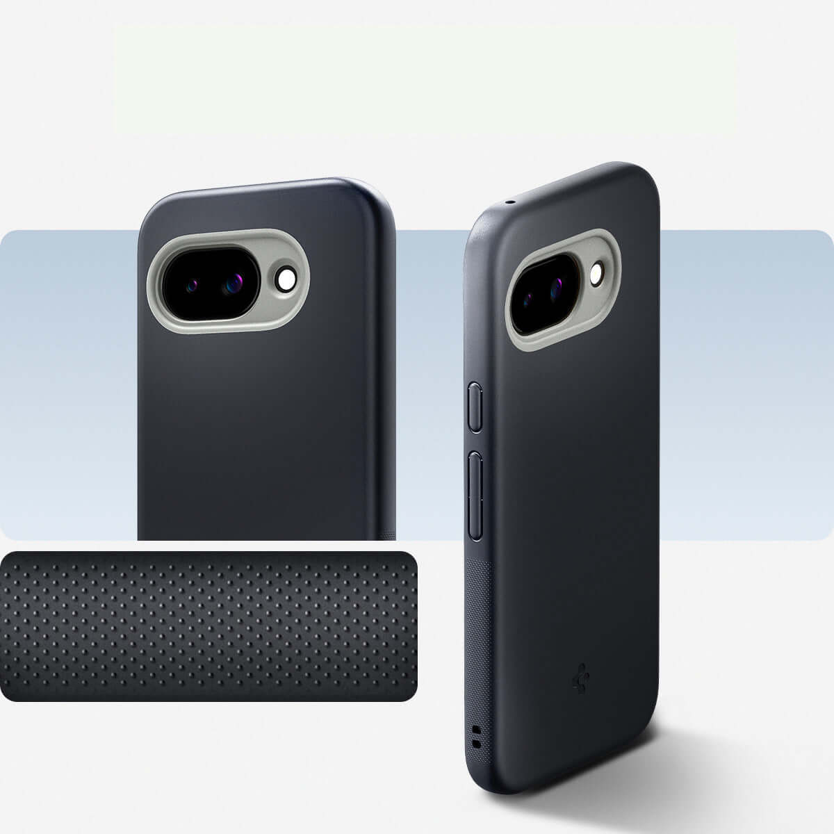 Handyhülle für Google Pixel 9a, Spigen Nano Pop Mag mit MagSafe, Schwarz-Grau