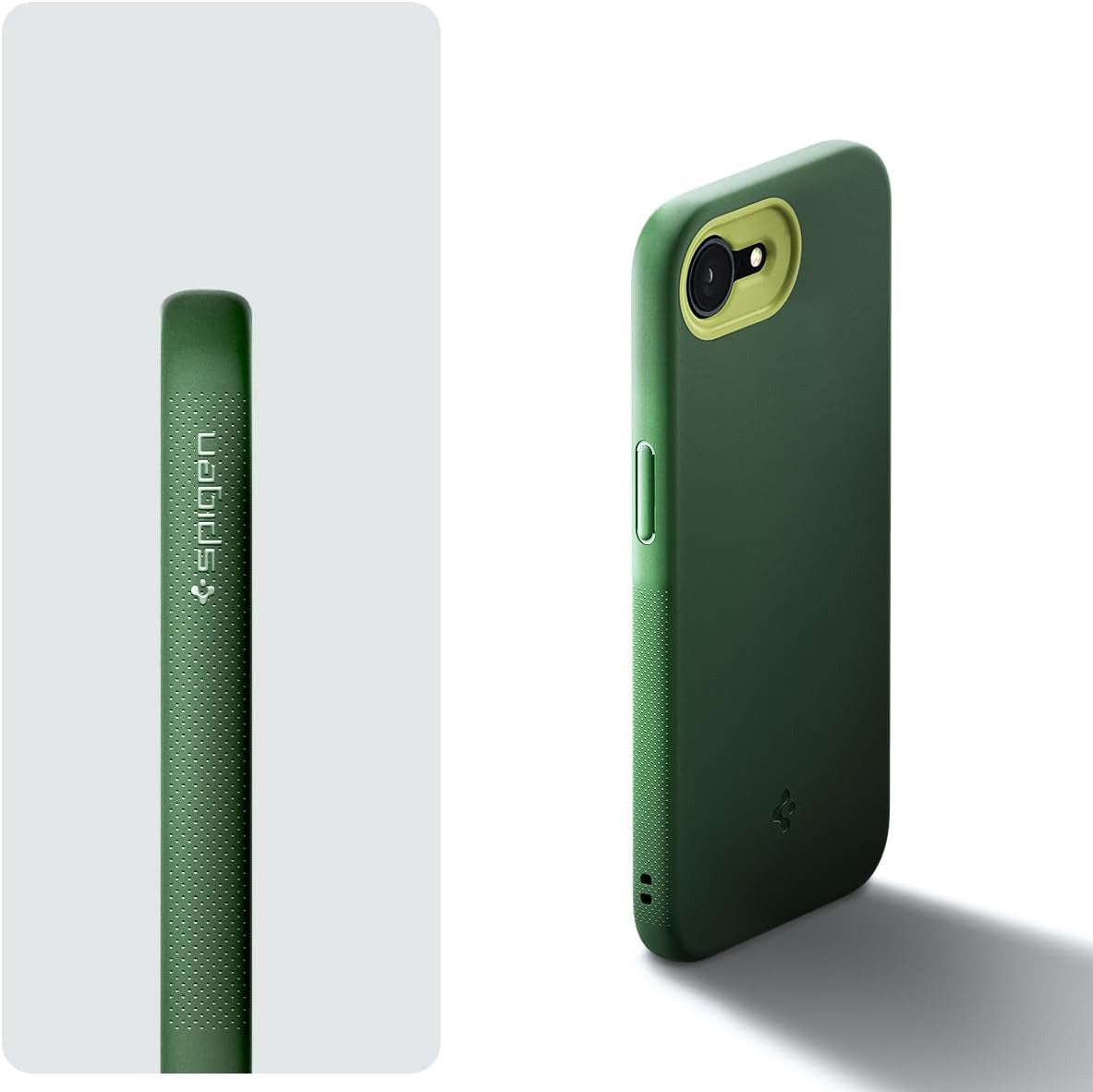 Handyhülle für iPhone 17e / 16e, Spigen Nano Pop Mag mit MagSafe, Grün