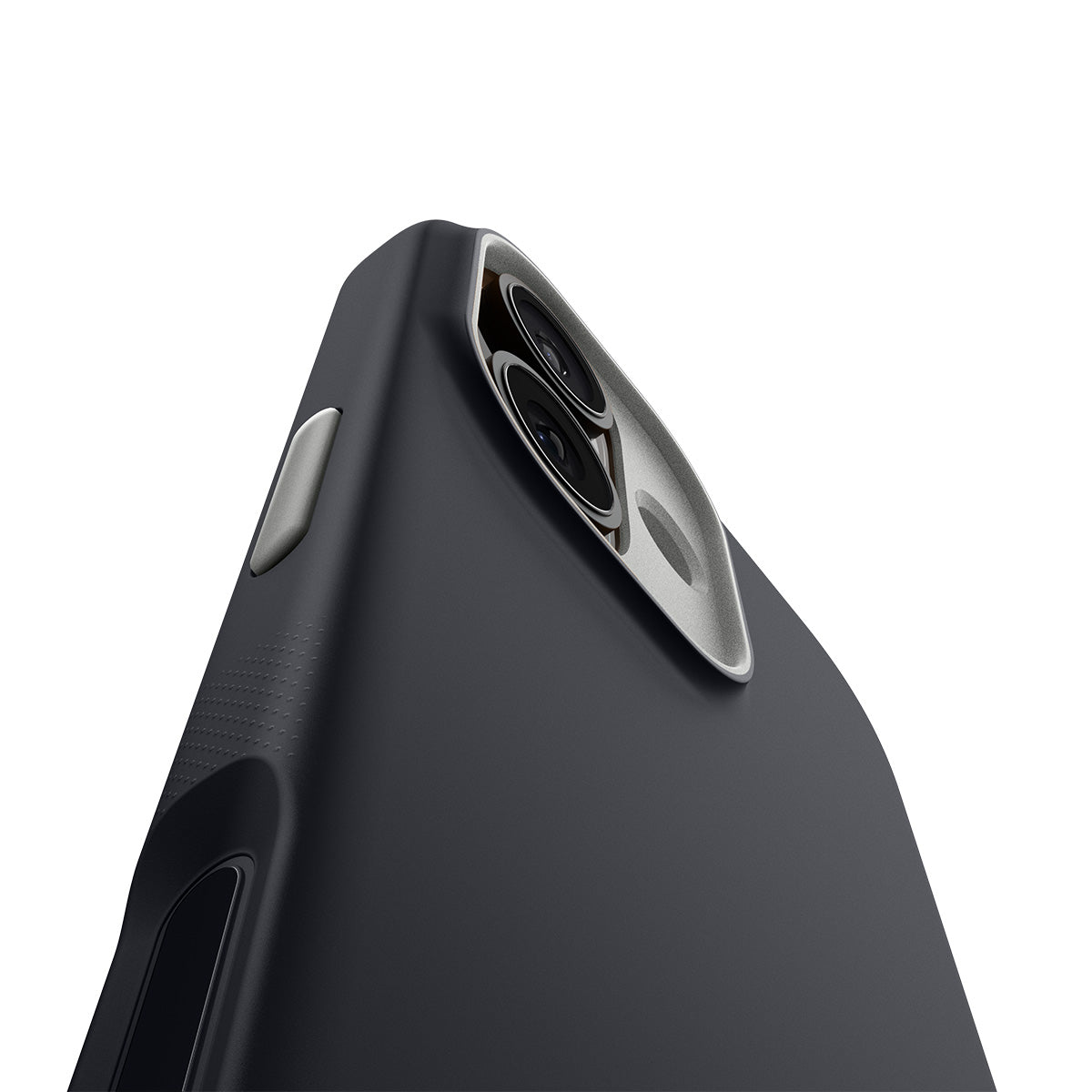 Handyhülle für iPhone 17, Spigen Nano Pop Mag mit MagSafe, Schwarz und Grau