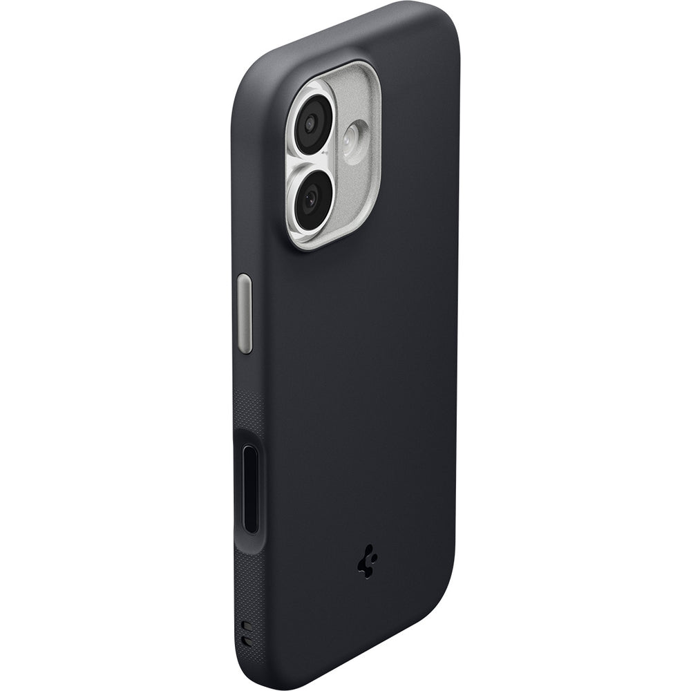 Handyhülle für iPhone 17, Spigen Nano Pop Mag mit MagSafe, Schwarz und Grau