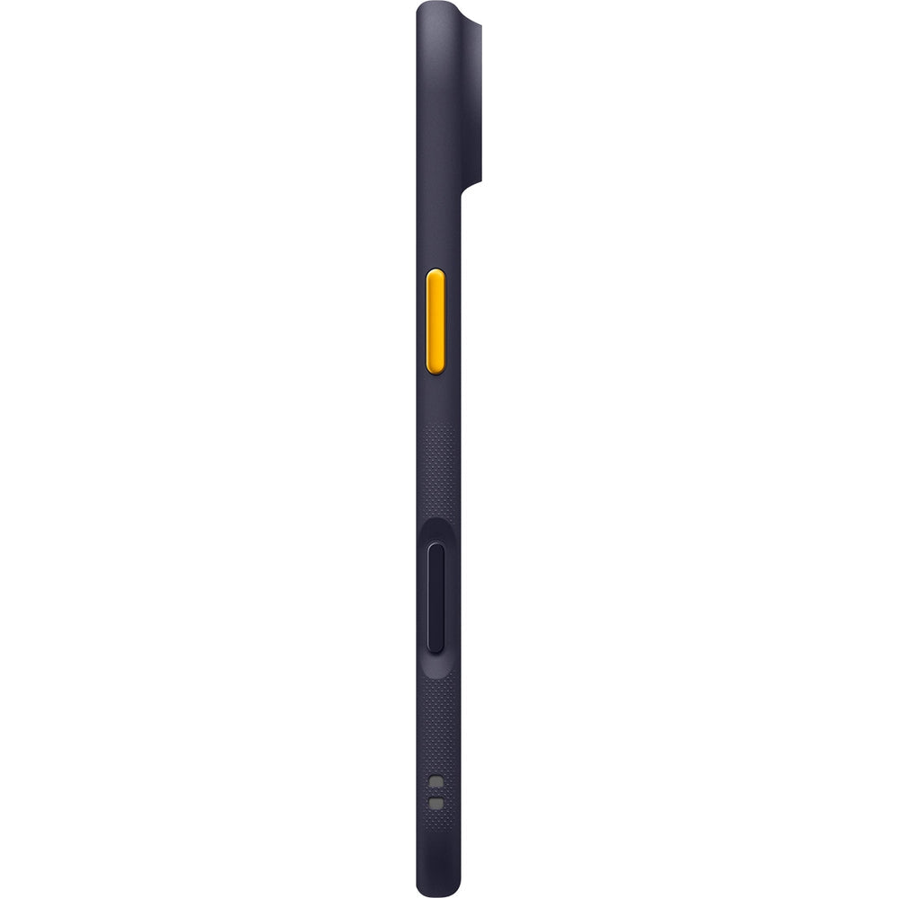 Handyhülle für iPhone 17, Spigen Nano Pop Mag mit MagSafe, Dunkelblau und Gelb