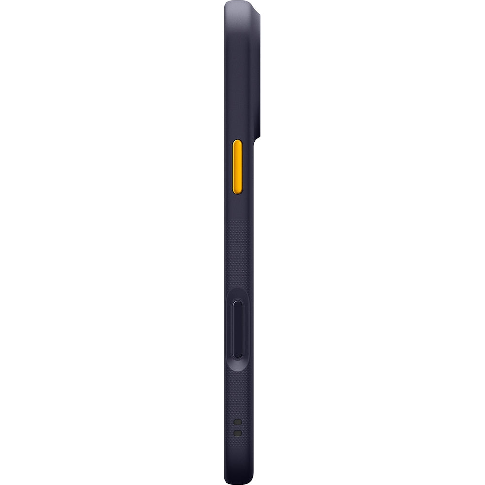 Handyhülle für iPhone 17 Pro Max, Spigen Nano Pop Mag mit MagSafe, Dunkelblau und Gelb