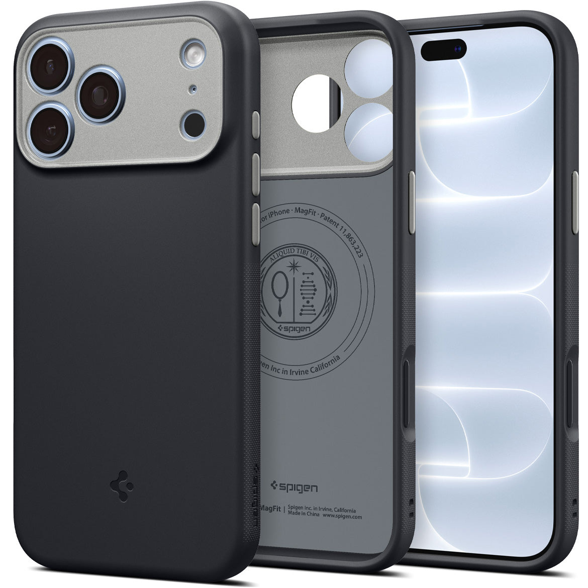 Handyhülle für iPhone 18 Pro Max, Spigen Nano Pop Mag mit MagSafe, Schwarz-Grau (3/9)