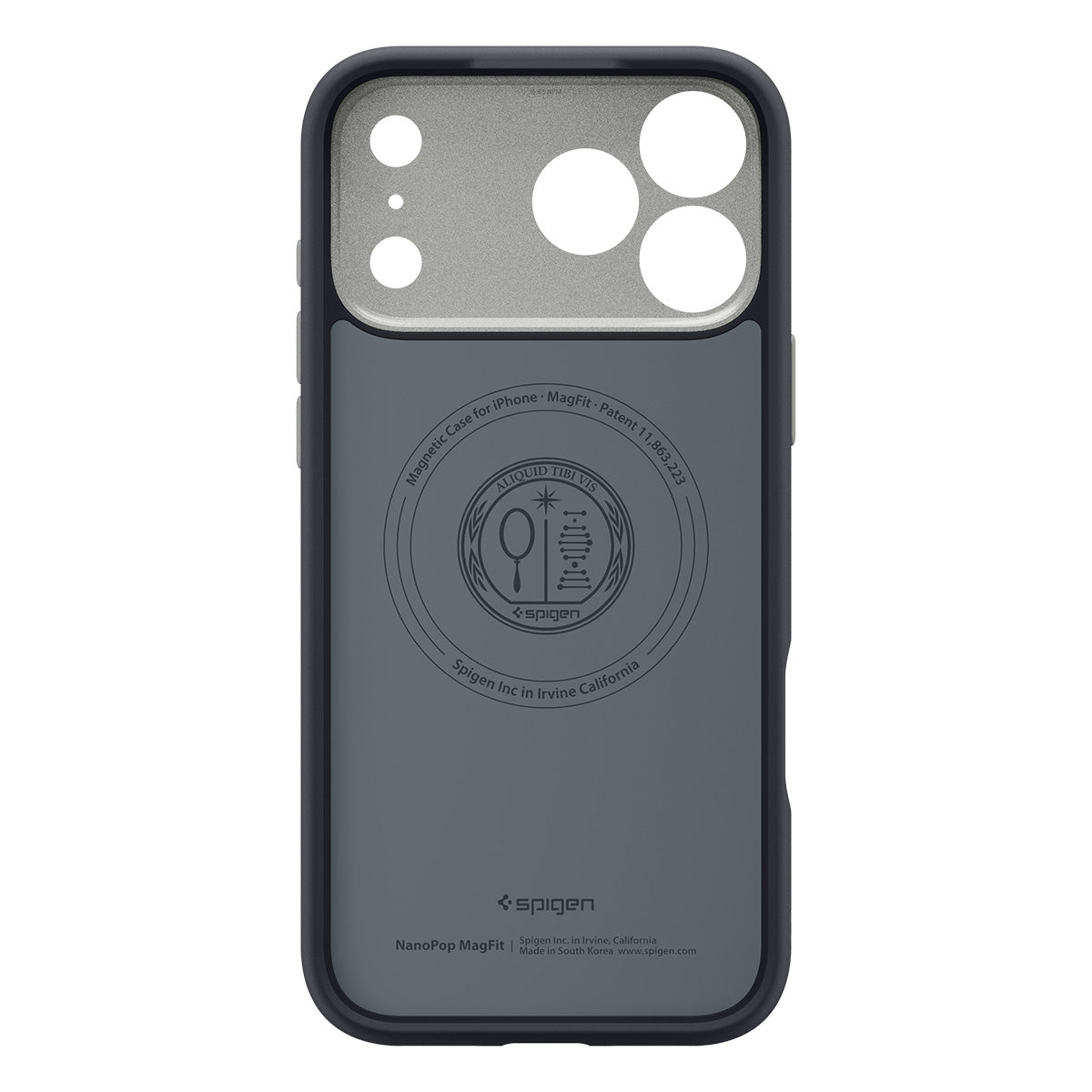 Handyhülle für iPhone 18 Pro Max, Spigen Nano Pop Mag mit MagSafe, Schwarz-Grau (6/9)