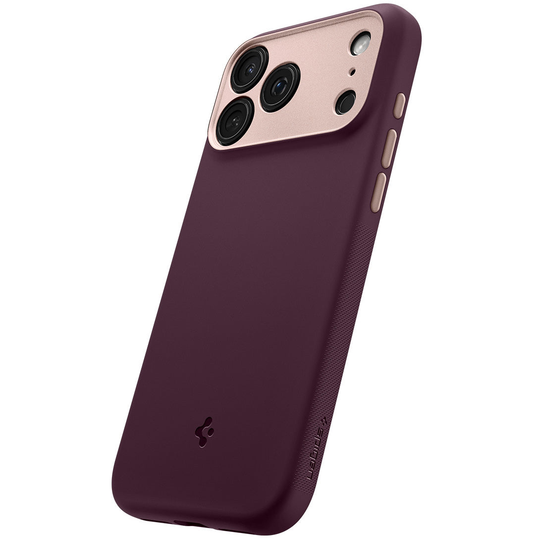 Handyhülle für iPhone 18 Pro Max, Spigen Nano Pop Mag mit MagSafe, Dunkelrot-Rosa (2/9)