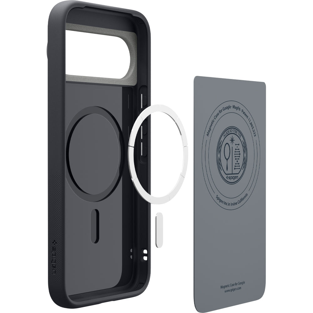Handyhülle für Google Pixel 10 Pro / Pixel 10, Spigen Nano Pop Mag mit MagSafe, Schwarz und Grau