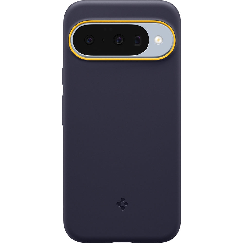 Handyhülle für Google Pixel 10 Pro / Pixel 10, Spigen Nano Pop Mag mit MagSafe, Dunkelblau und Gelb