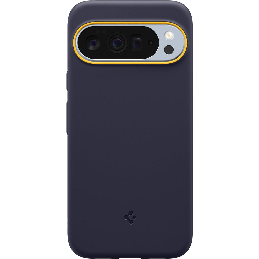 Handyhülle für Google Pixel 10 Pro XL, Spigen Nano Pop Mag mit MagSafe, Dunkelblau und Gelb