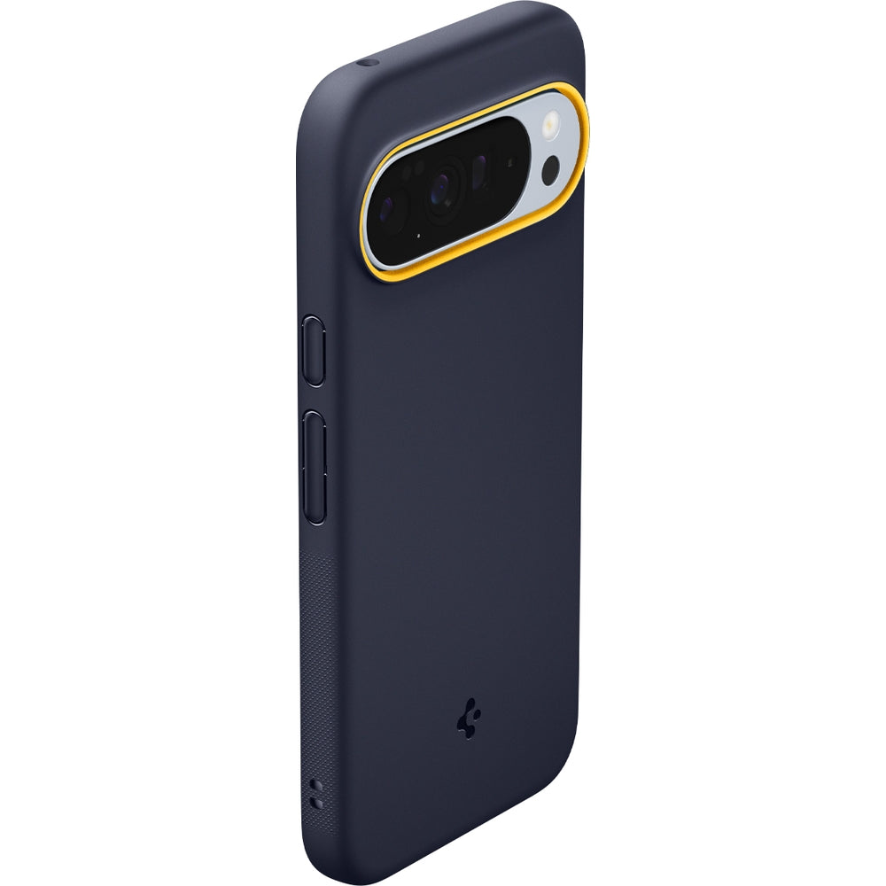 Handyhülle für Google Pixel 10 Pro XL, Spigen Nano Pop Mag mit MagSafe, Dunkelblau und Gelb