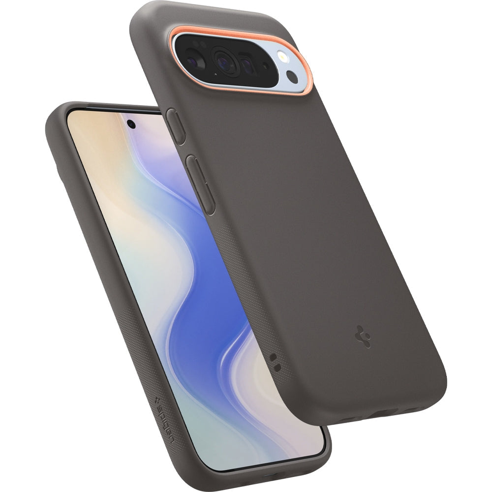 Handyhülle für Pixel 10 Pro XL, Spigen Nano Pop Mag mit MagSafe, Grau-Orange