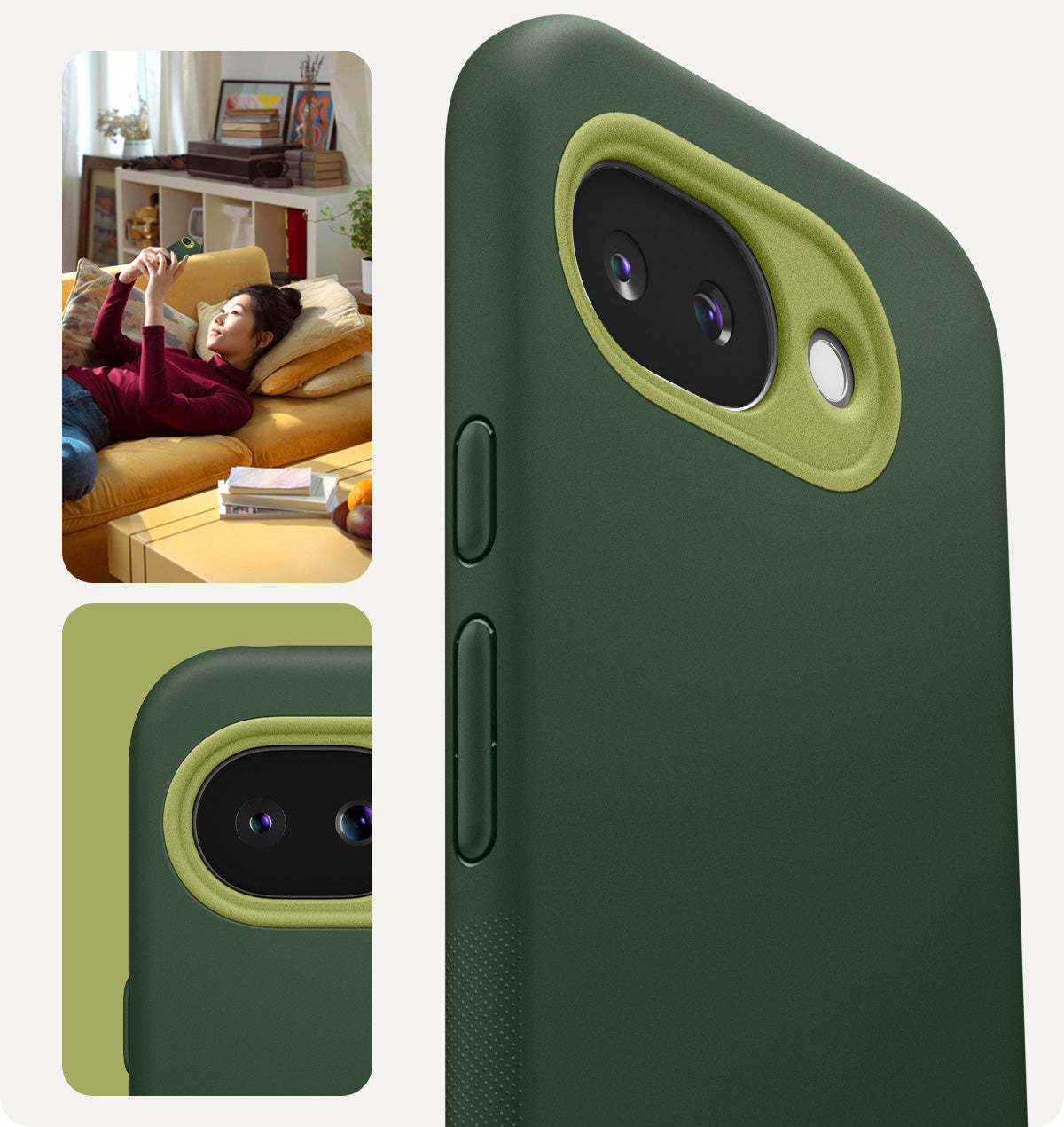 Handyhülle für Google Pixel 10a, Spigen Nano Pop Mag mit MagSafe, Grün