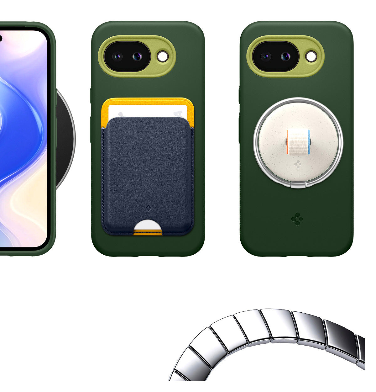 Handyhülle für Google Pixel 10a, Spigen Nano Pop Mag mit MagSafe, Grün