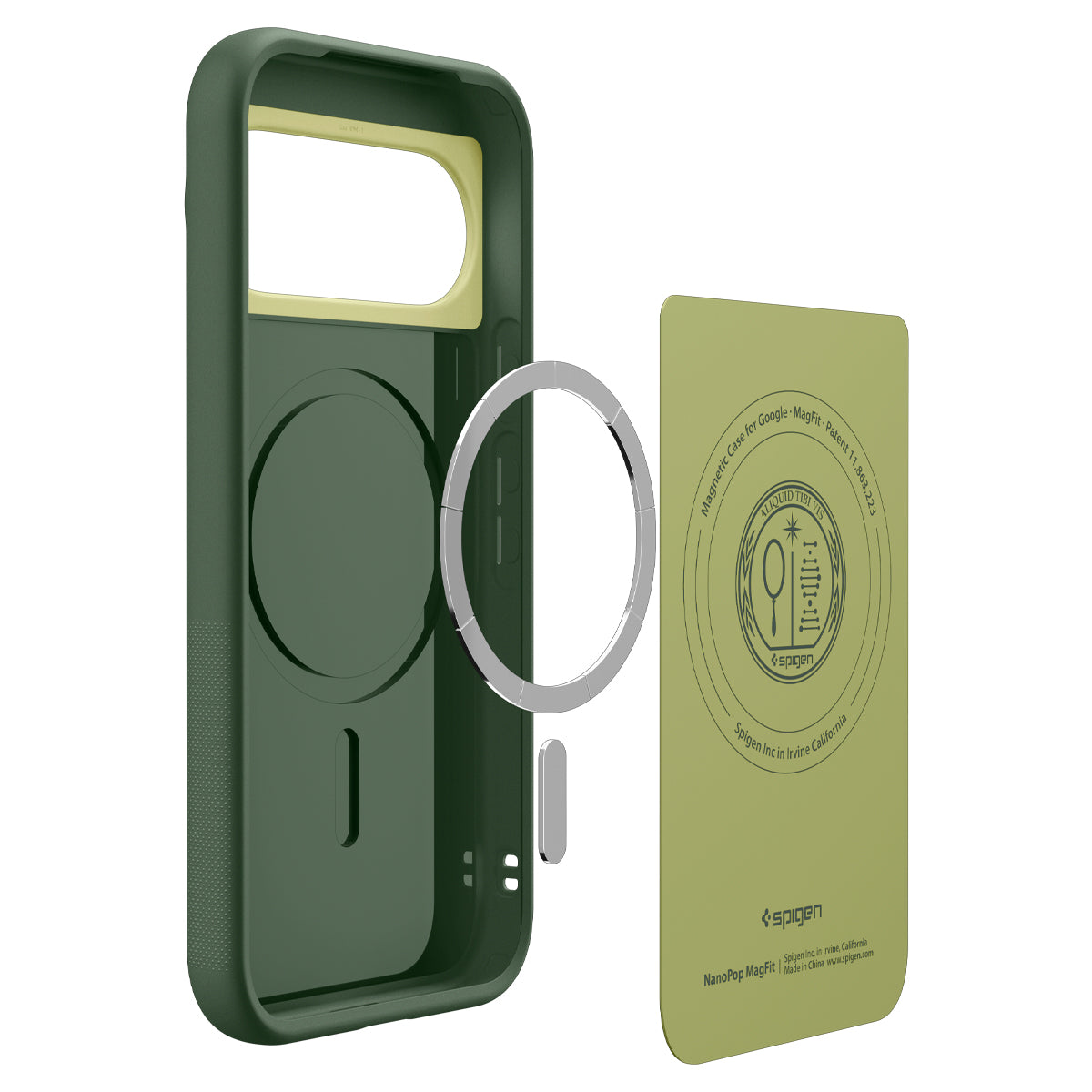 Handyhülle für Google Pixel 11, Spigen Nano Pop Mag mit MagSafe, Grün