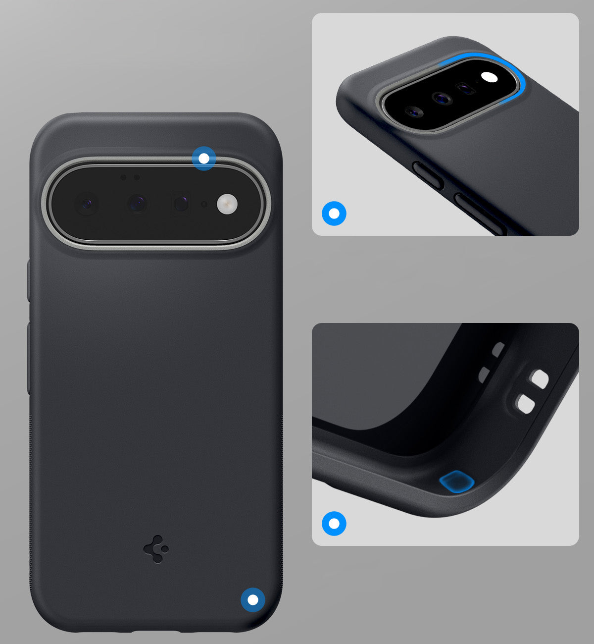 Handyhülle für Google Pixel 11, Spigen Nano Pop Mag mit MagSafe, Schwarz