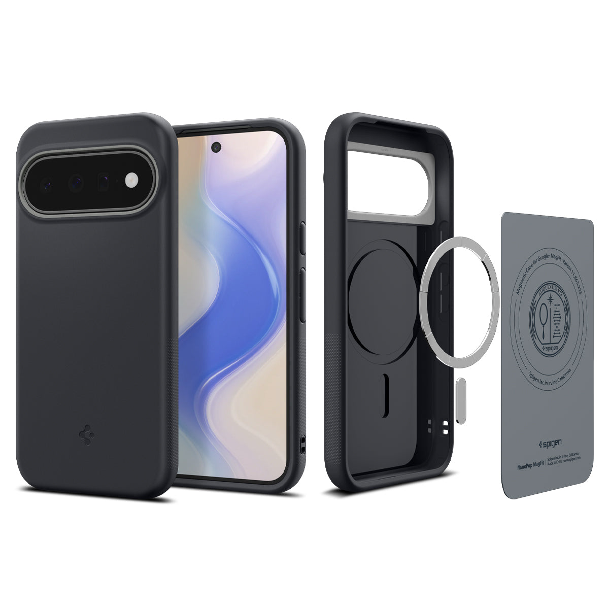 Handyhülle für Google Pixel 11, Spigen Nano Pop Mag mit MagSafe, Schwarz