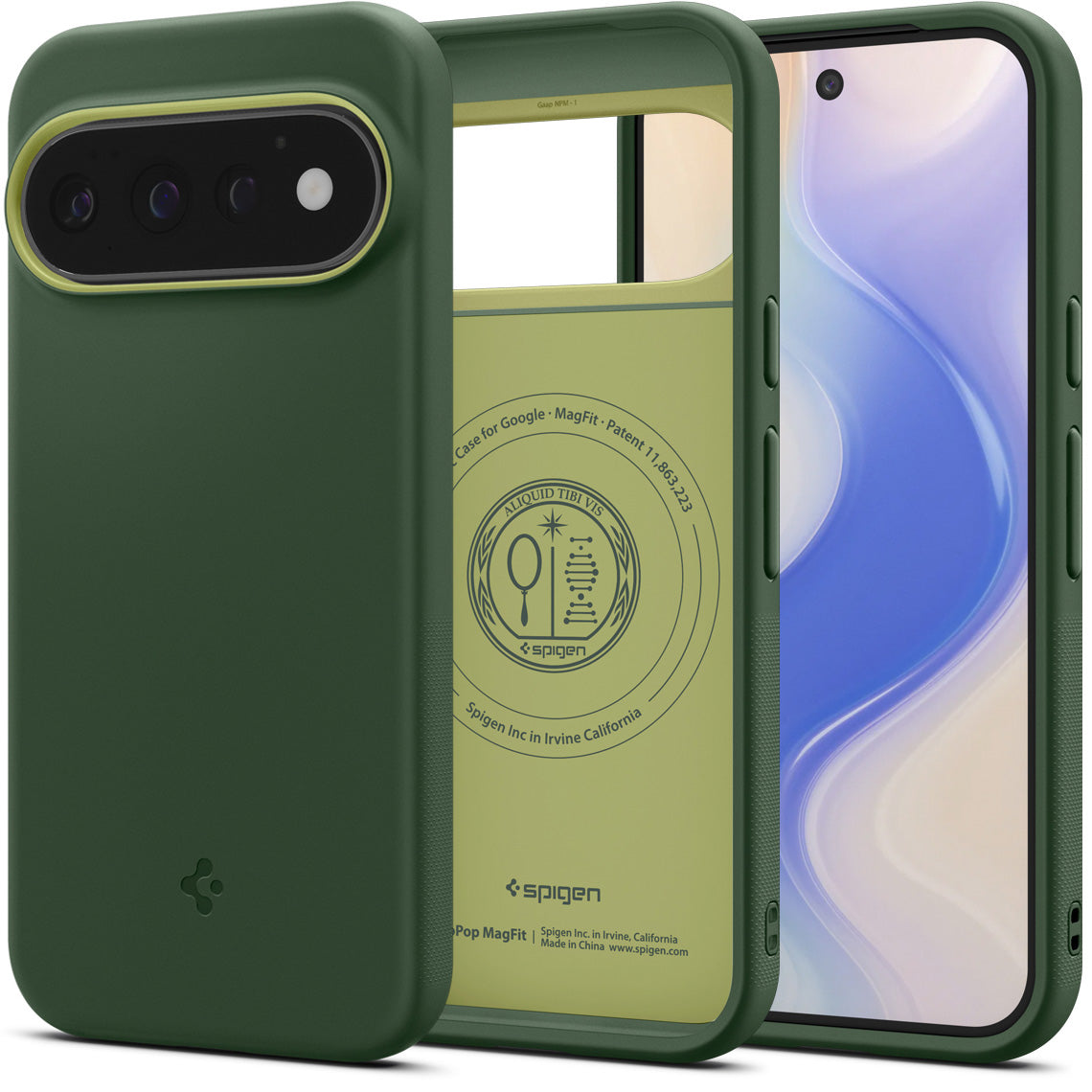 Handyhülle für Google Pixel 11 Pro, Spigen Nano Pop Mag mit MagSafe, Grün
