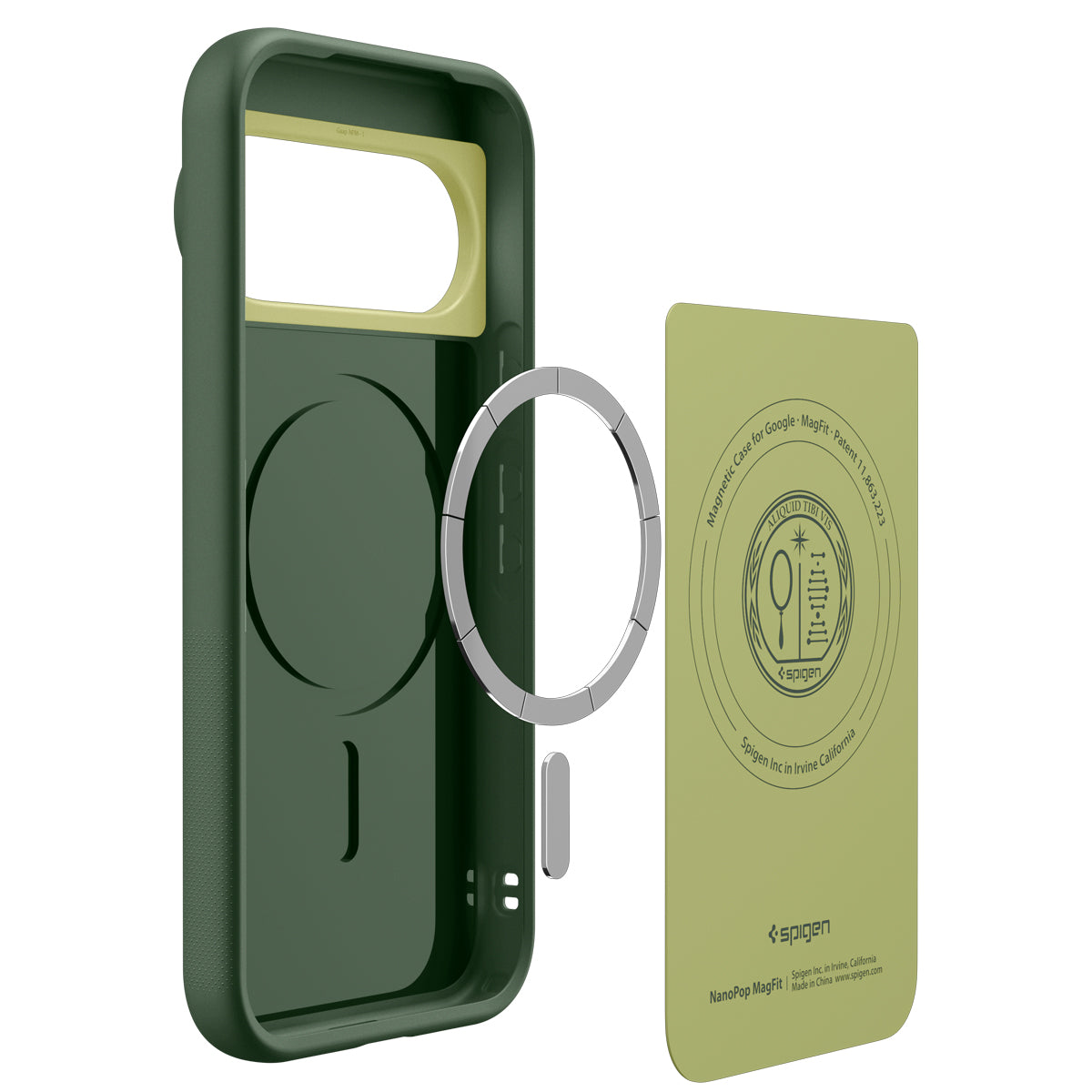 Handyhülle für Google Pixel 11 Pro, Spigen Nano Pop Mag mit MagSafe, Grün