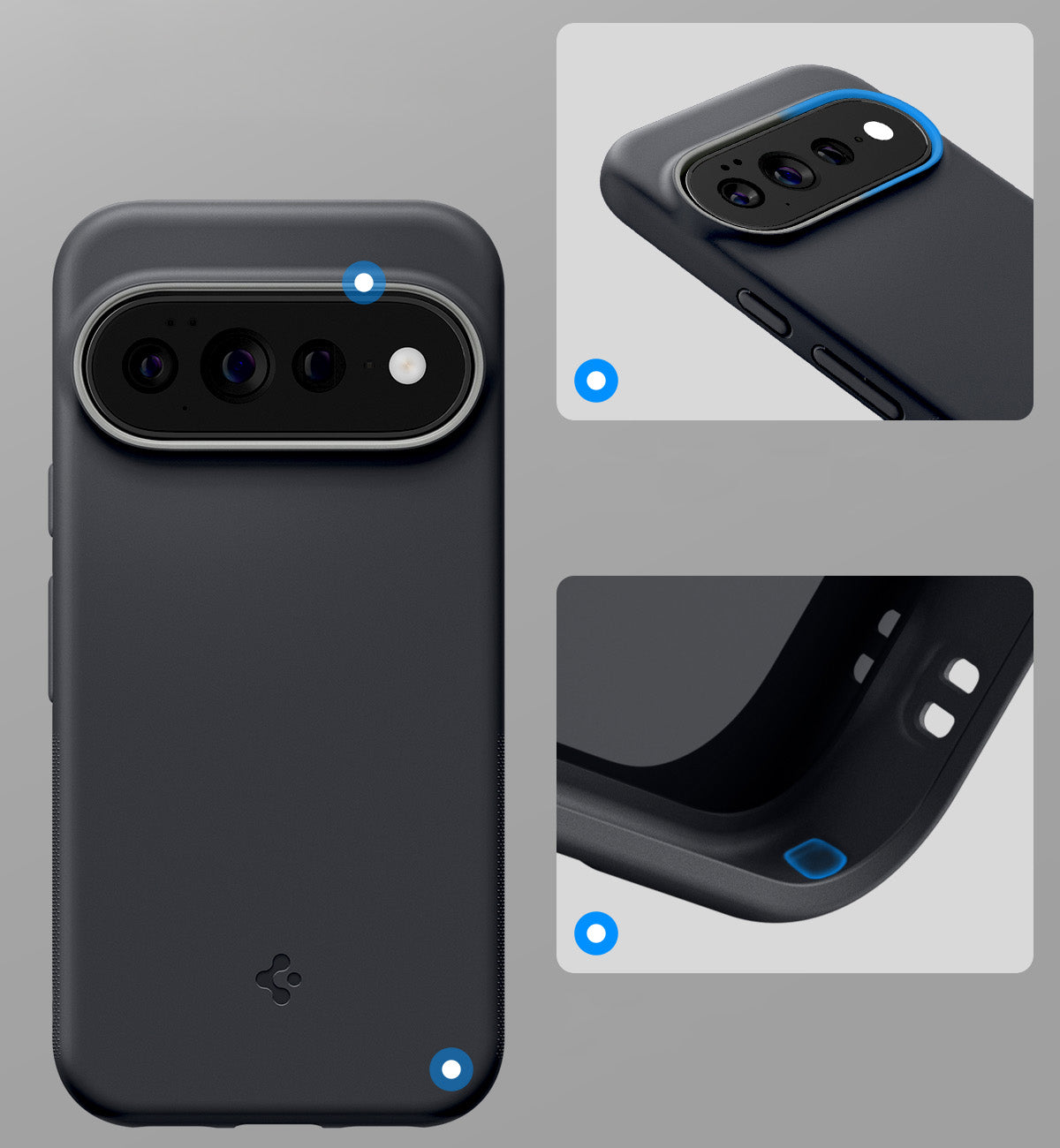 Handyhülle für Google Pixel 11 Pro, Spigen Nano Pop Mag mit MagSafe, Schwarz