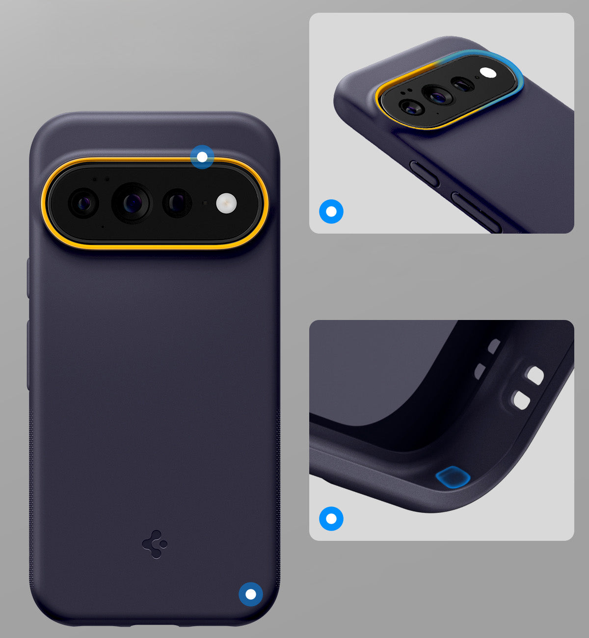 Handyhülle für Google Pixel 11 Pro, Spigen Nano Pop Mag mit MagSafe, Blau