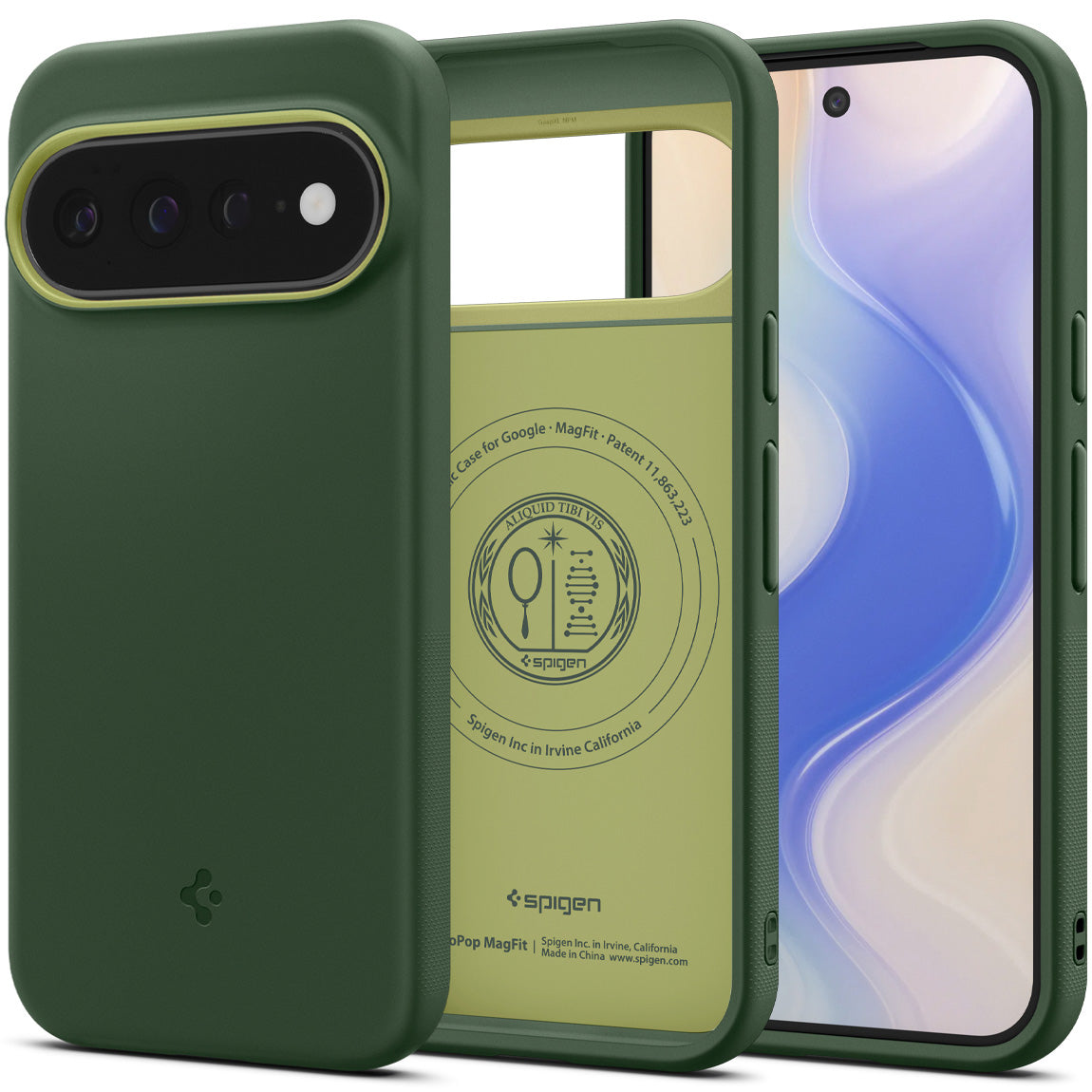 Handyhülle für Google Pixel 11 Pro XL, Spigen Nano Pop Mag mit MagSafe, Grün