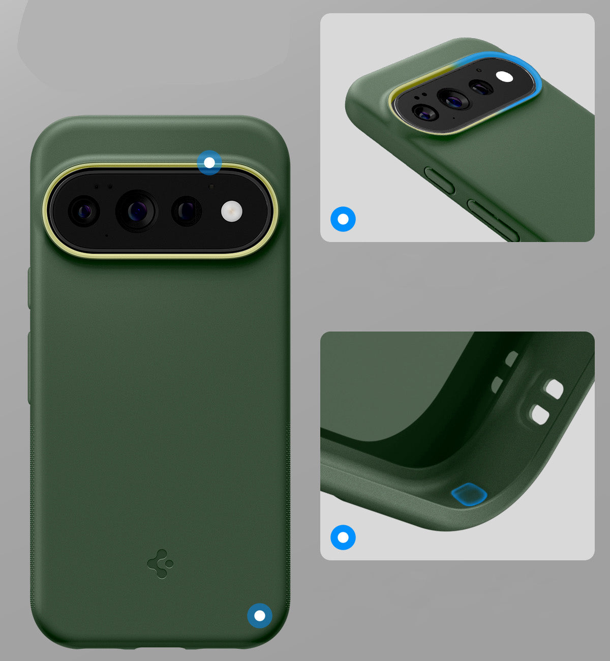 Handyhülle für Google Pixel 11 Pro XL, Spigen Nano Pop Mag mit MagSafe, Grün