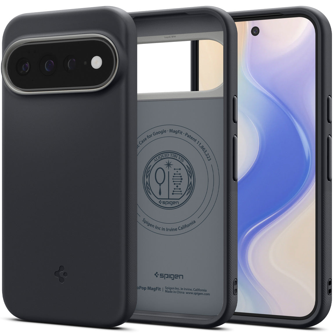 Handyhülle für Google Pixel 11 Pro XL, Spigen Nano Pop Mag mit MagSafe, Schwarz