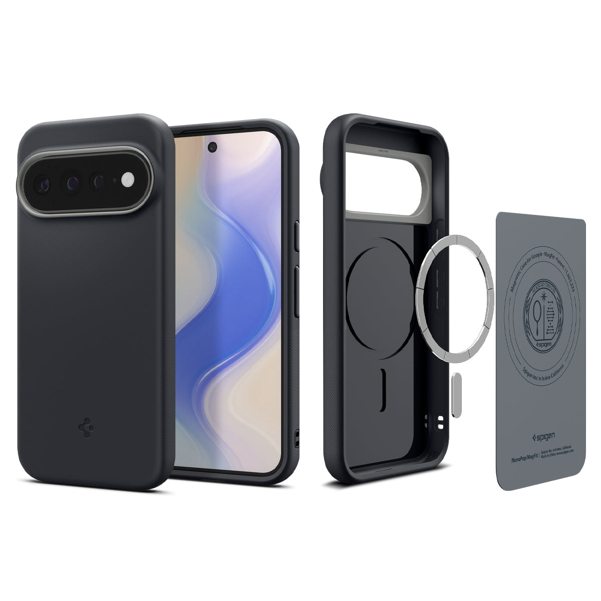 Handyhülle für Google Pixel 11 Pro XL, Spigen Nano Pop Mag mit MagSafe, Schwarz