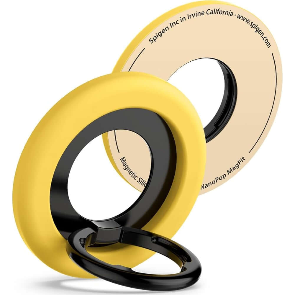 Magnetischer Fingerhalter für MagSafe, Spigen Nano Pop Phone Ring, Gelb