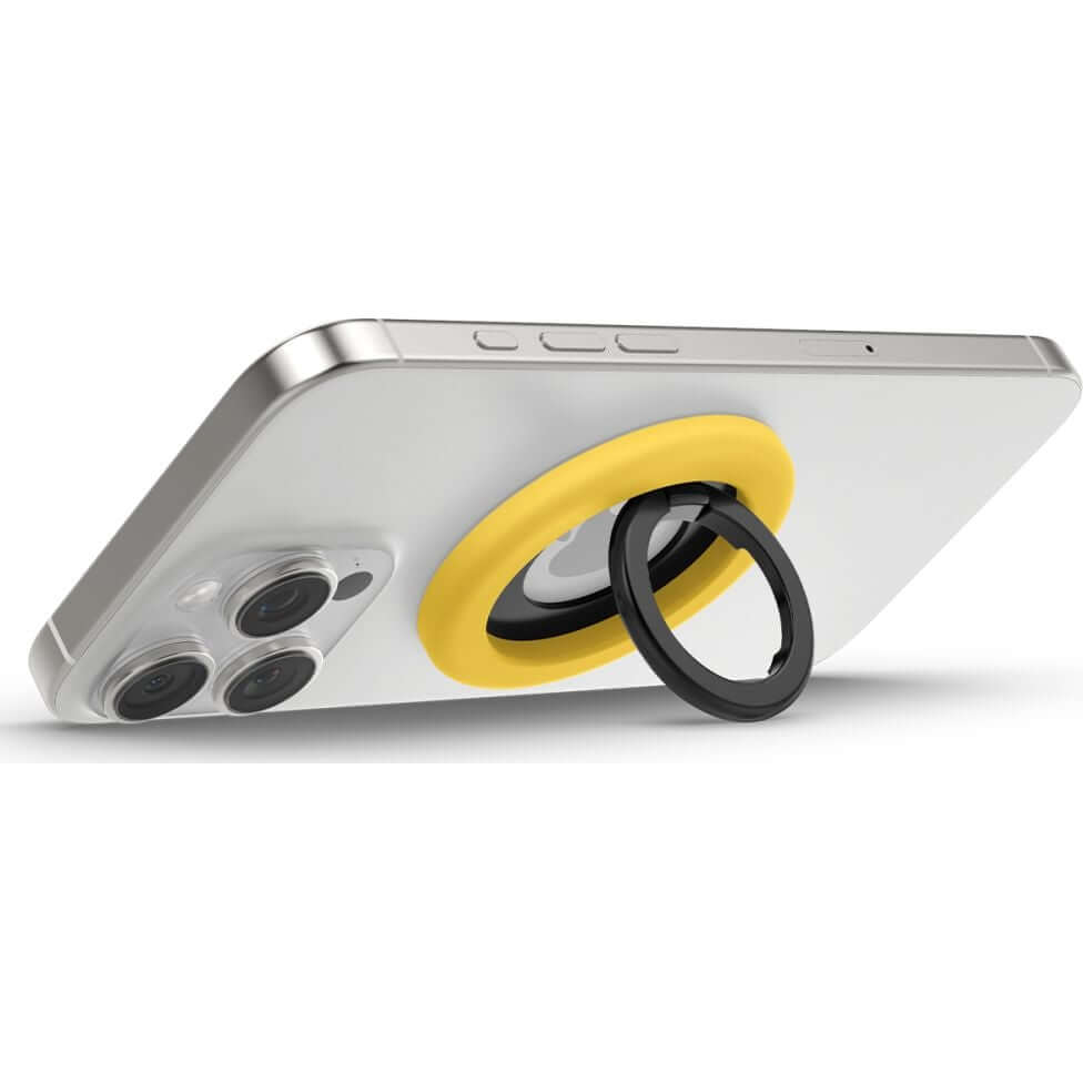 Magnetischer Fingerhalter für MagSafe, Spigen Nano Pop Phone Ring, Gelb