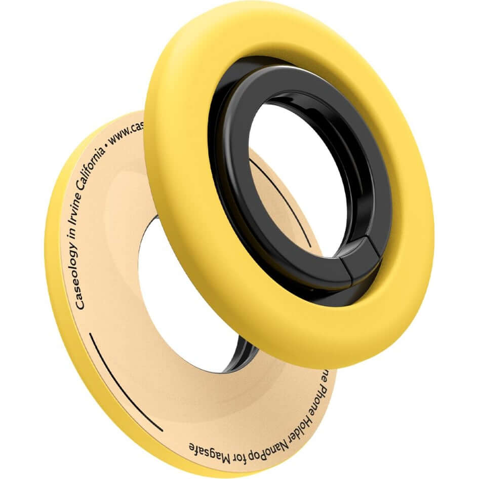 Magnetischer Fingerhalter für MagSafe, Spigen Nano Pop Phone Ring, Gelb