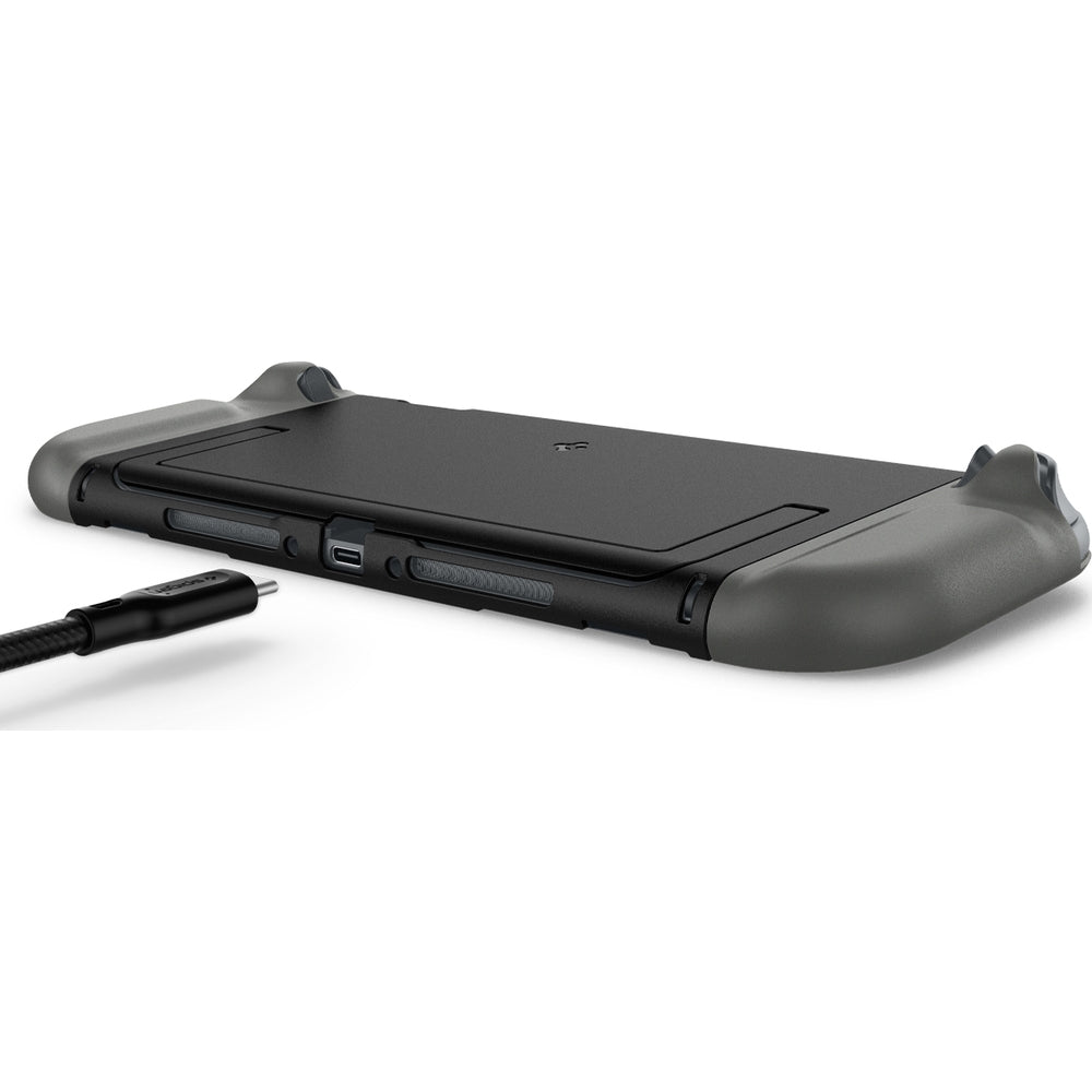 Hülle für Nintendo Switch 2, Spigen Nano Pop V2, Schwarz-Grau